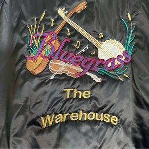 Auburn sport black nylon bomber jacket size 3X